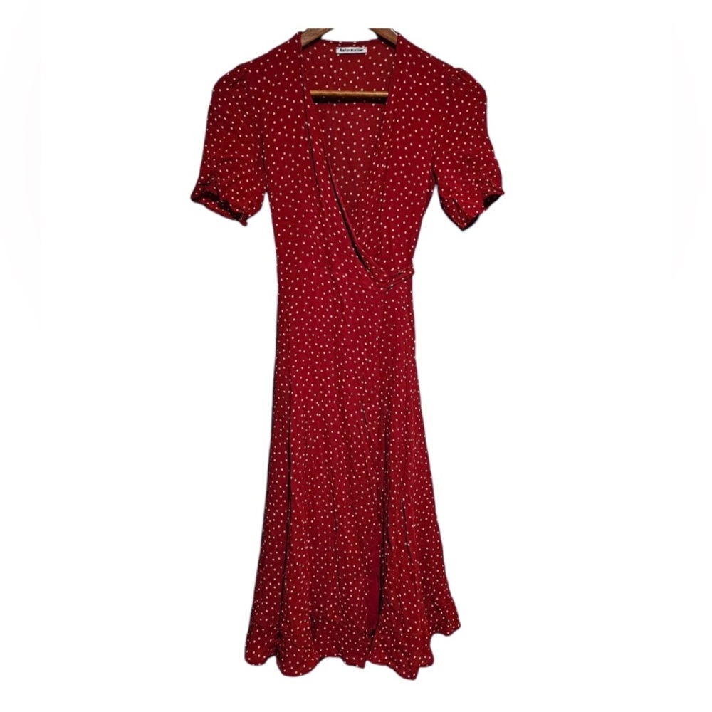 Reformation Napa Wrap Dress in Ditty Size Small